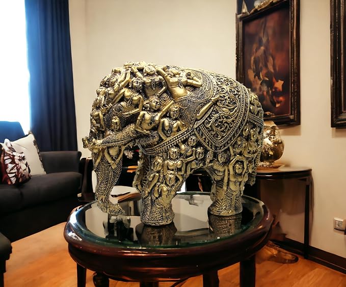 Elephant statues and figurines 
