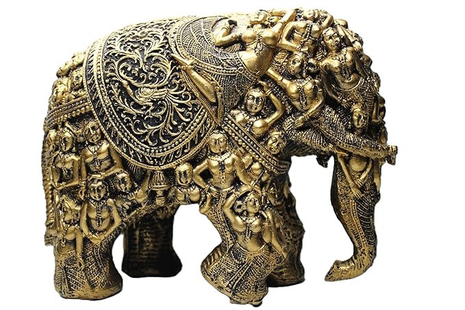 Handcrafted Lady Elephant Statue
