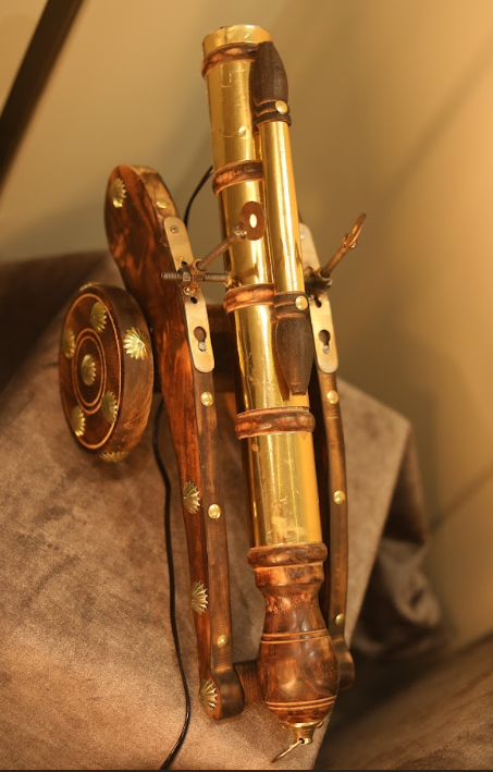 Wooden Cannon Showpiece