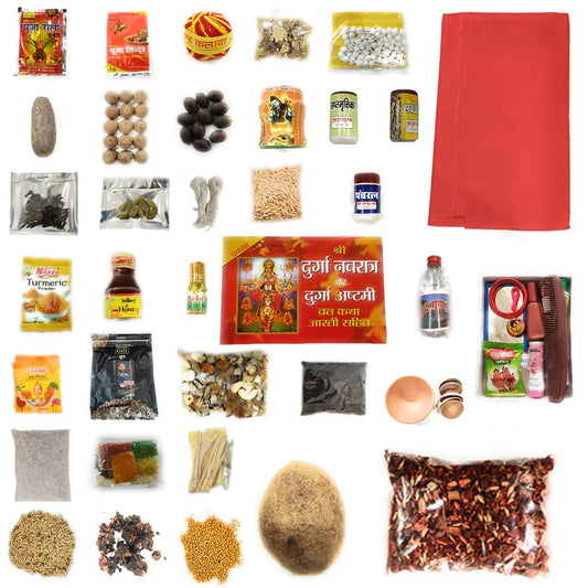 Shakti Plus - Navratri Puja Samagri Kit [40 Item] [ Rs.100/- OFF In  Prepaid Order]